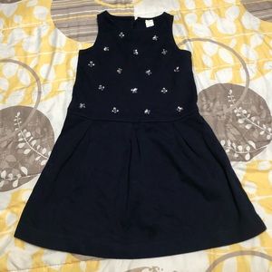 J. Crew kids Blue dress with rhinestones.